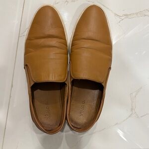 Vince Women's Tan Leather Loafers